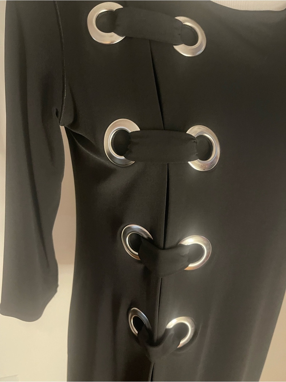 Eva Varro Knit Jersey 3/4 Sleeve Side Grommet Detail Tunic - Picture 2 of 9
